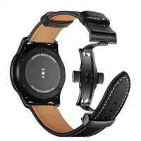 For Samsung Galaxy Watch 46mm Bands 22mm Genuine Leather Watch Band Wrist Straps for Samsung Gear S3 Classic / Gear S3 Frontier