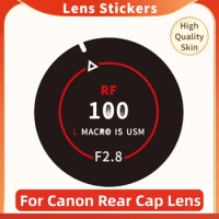 For Canon Rear Lens Cap Sticker Vinyl Wrap Film Decal Skin RF 24-70 70-200 28-70 24-105 15-35 100-500 135 100 50 85 F1.2 F2.8 F4