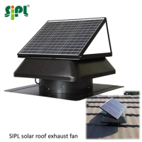 Hot Sale Attic Fans for Industrial Solar DC Electric Air Conditioner 14'' Roof Exhaust Fan Heat Cooling Ventilation Suction Fan