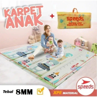 Baby Playmat Matras Foam Bayi Karpet Tikar Lipat 180x200 8mm Speeds - M 8mm