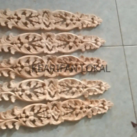 ornamen ukiran kayu tempel 45x7 sangkar burung Termurah KF3421