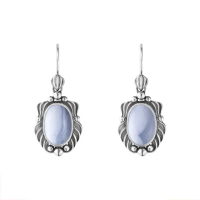 【Georg Jensen 官方旗艦店】2025 HERITAGE 耳環(氧化純銀 瑪瑙)