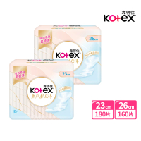 Kotex 靠得住 無感軟Q棉日用 23cm 18片/26cm 16片/28cm 15片 箱購10包(超薄/無感自在/衛生棉)