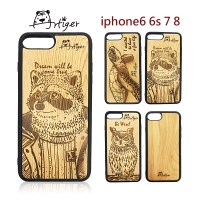 【Artiger】iPhone原木雕刻手機殼-動物系列2(iPhone6 6s 7 8)
