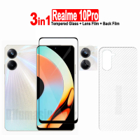 Filem kaca terbaja 3-dalam-1 untuk Realme 10Pro dan Realme 10, 10Pro + 10T, 5G / Realme 9i, 8i, 9Pro