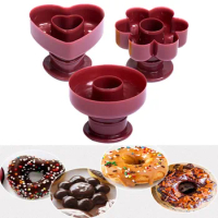 DIY Donut Mold Cutter Food Desserts Bread Cutter Maker Cake Mold Cooking Embossing Decorating Tools Kitchen Baking Accessories