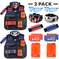 Children Kids Tactical Outdoor Vest Holder Kit Game Guns Accessories Toys for Nerf N-Strike Elite Series Bullets Boys Gifts Toy