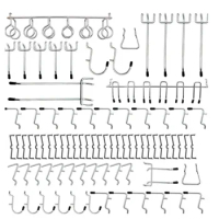 Boutiques Pegboard Hooks Stainless Steel Storage Tool Wall 81pcs Assortment Equipment Heavy Duty Organizer Peg