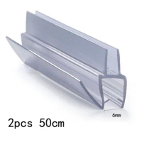 Shower Seal Ensure A Dry And Clean Bathroom With 2pcs 50cm Replacement Seals For Shower Door Suitable For All Glass Doors