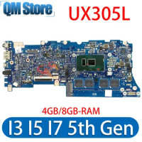 Mainboard For ASUS Zenbook UX305LA UX305L UX305 Laptop Motherboard I3 I5 I7-5th Gen 4GB RAM MAIN BOARD