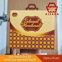 Dus Snack/Dus GS Motif/Dus Kue Motif Gatras 12x12 1 Pcs/Dus Motif Batik 12x14 1 Pcs/Dus Snack Taurus