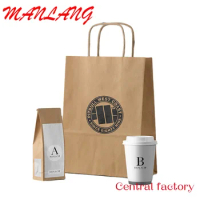 Custom Lipack Food Grade Takeaway Kraft Paper Bag Take Out Grocery Brown Paper Bags For Food Packaging
