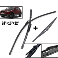 Car Front And Rear Wiper Strip Windshield Windscreen Front Window Car Accessories For Nissan Qashqai J10 2006-2013