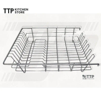 Rổ Inox Phơi Chén Dĩa - Kệ Inox Úp Chén Dĩa - Rổ Inox Ráo Chén Dĩa Có Sóng Dĩa Và Úp Ly