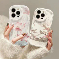 Peach blossom Phone Case For Xiaomi Mi 14 13T 12T 11 Lite 5G NE 11i 12 13 10T 10i POCO X3 Pro NFC X4 GT X6 X5 F3 F4 Cover