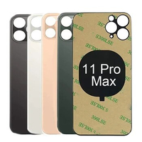 For iPhone 11 Pro Max Original Back Glass Panel Battery Cover Big Hole Camera Rear Glass Repair Parts For iPhone 11pro