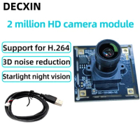 Support H.264 3D noise reduction 30fps low light night vision 2MP USB camera module with SONY IMX291 sensor