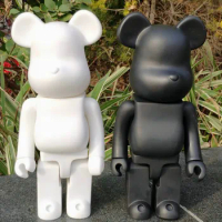28cm 400% Bearbrick Bear@Brick Action Figures Bear PVC Model Figures DIY Paint Dolls Kids Toys Children Birthday Gifts