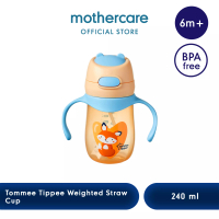 Mothercare Tommee Tippee Weighted Straw 2 Handle Cup 240Ml - Botol Minum Anak