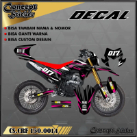 [COD] FULL BODY VARIASI DECAL CRF 150 striping CRF 150 motor HONDA motor sticker variasi Racing 0014