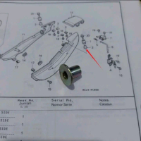 Bosh Collar Karet Body Belakang Honda Tiger Lawas Tiger Lama