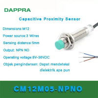 M12 5MM NPN NO DC 10V Ke 36V Capacitive Proximity Sensor OC87