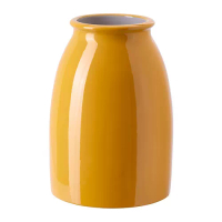 KOPPARBJÖRK 花瓶, 亮黃色, 21 公分