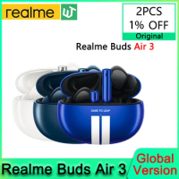 Global Version Realme Buds Air 3 Bluetooth 5.2 Earphone TWS 42dB Active Noice Cancelling Headphone IPX5 Water Resistant Headset
