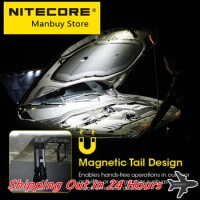 2024 Nitecore HC35 2700 LMs Metal Magnetic Headlight USB Rechargeable L-shpe Headlamp Searchlight NL2140HP 21700 4000mAh Battery