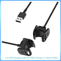 3pcs/lot 1m USB Charger for Fitbit Charge 3 4 Smart Watch Charging Cable Smart Watch Accessories Charger Dock Adapter