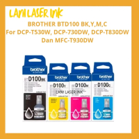 Brother Tinta BTD100 Hitam Biru Merah Kuning 100% Original untuk Printer DCP-T530W DCP-730DW DCP-T83