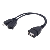 USB Port Adapter Micro OTG Cable Power for Streaming Sticks Media Devices and Keyboards