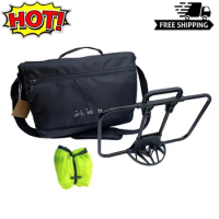 Bicycle Bags Bicycle basket Use For Brompton Birdy BYA412 Folding Bike Front Storage Bag handbag With Bags Mount Rainproof Cover