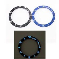 40mm black blue watch ceramic bezel Insert ring fit for Tudor Pelagos watch blue luminous matte Frosted surface