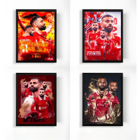 Mohamed Salah - Khung Ảnh Poster Để Bàn Khung Nhựa Composite Đen Mặt Mica Trong Suốt