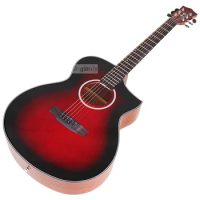 40 inch sharp angle design acoustic guitar 6 string folk guitar 20 frets acoustic guitarra high gloss finish