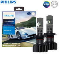 Philips Ultinon Pro9000 New Gen2 H7 LED +350% Bright Car Headlight 5800K Cool White with Lumileds LED Bulb 18W LUM11972U90X2, 2X