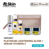 L2Skin - Paket Platinum LIGHTENING GLOW + Serum Extra Vit C (REJUVE Formula) : Big & Intro
