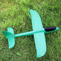 發光玩具飛機模型兒童泡沫手拋回旋航模網紅戶外耐摔滑翔機拼裝