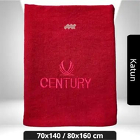 Handuk Mandi Dewasa Century 70x140 / 80x160 Jumbo Katun Tebal Menyerap Air 80x160 Cm Merah