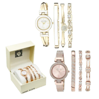 【ANNE KLEIN】母親節 送禮 時尚造型閃耀手錶x手鍊禮盒組(多款可選)