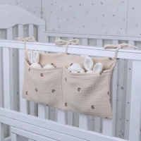 Portable Baby Crib Storage Bag Nappy Organizer Multifunctional Newborn Bed Headboard Diaper Bag for Kids Baby Items Bedding