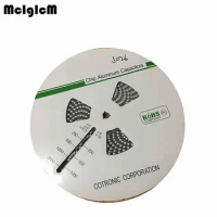 MCIGICM 500pcs 100UF 50V 8mm*10.2mm SMD Aluminum electrolytic capacitor
