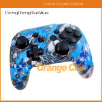 1PC For Nintendo Switch Pro Controller Water Transfer Print Silicone Cover Rubber Grip Case Protective For NS Switch Pro