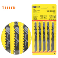5Pcs/set High Carbon Steel T-Shank Jig Saw Blade for Wood Ground Teeth Straight Wood Cuttting Tools Cheap Price