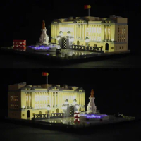 LED light for lego 21029 Architecture Series Buckingham Palace Building Blocks Bricks Toys Gifts (only light with Battery box)