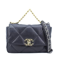 Chanel 19 Small Black Lambskin I16987C
