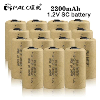 PLAO 2-15pcs 1.2V Sub C SC Battery For Hitachi DEWALT Black Decker Hilti Metabo Cordless Tools Electrolux VAX Vacuum Cleaner