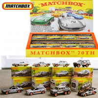 Original Matchbox Car 70th Years Kid Toys for Boys 1/64 Diecast 8 Vehicles Set Ford Mustang Porsche 910 Audi RS6 Nissan GTR Gift