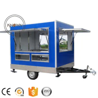 Sink for free fast food truck 2.8m long mobile kitchen trailer jewelry kiosk hotdog food cart